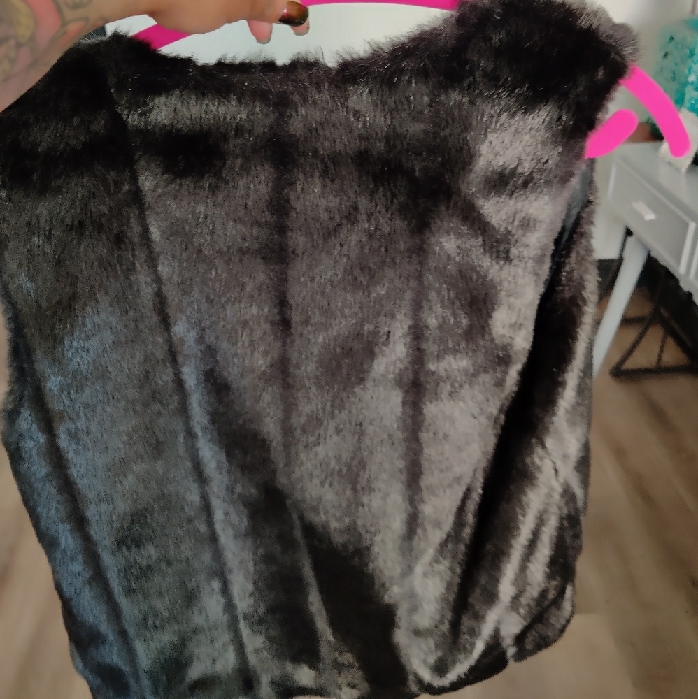 Faux fur vest